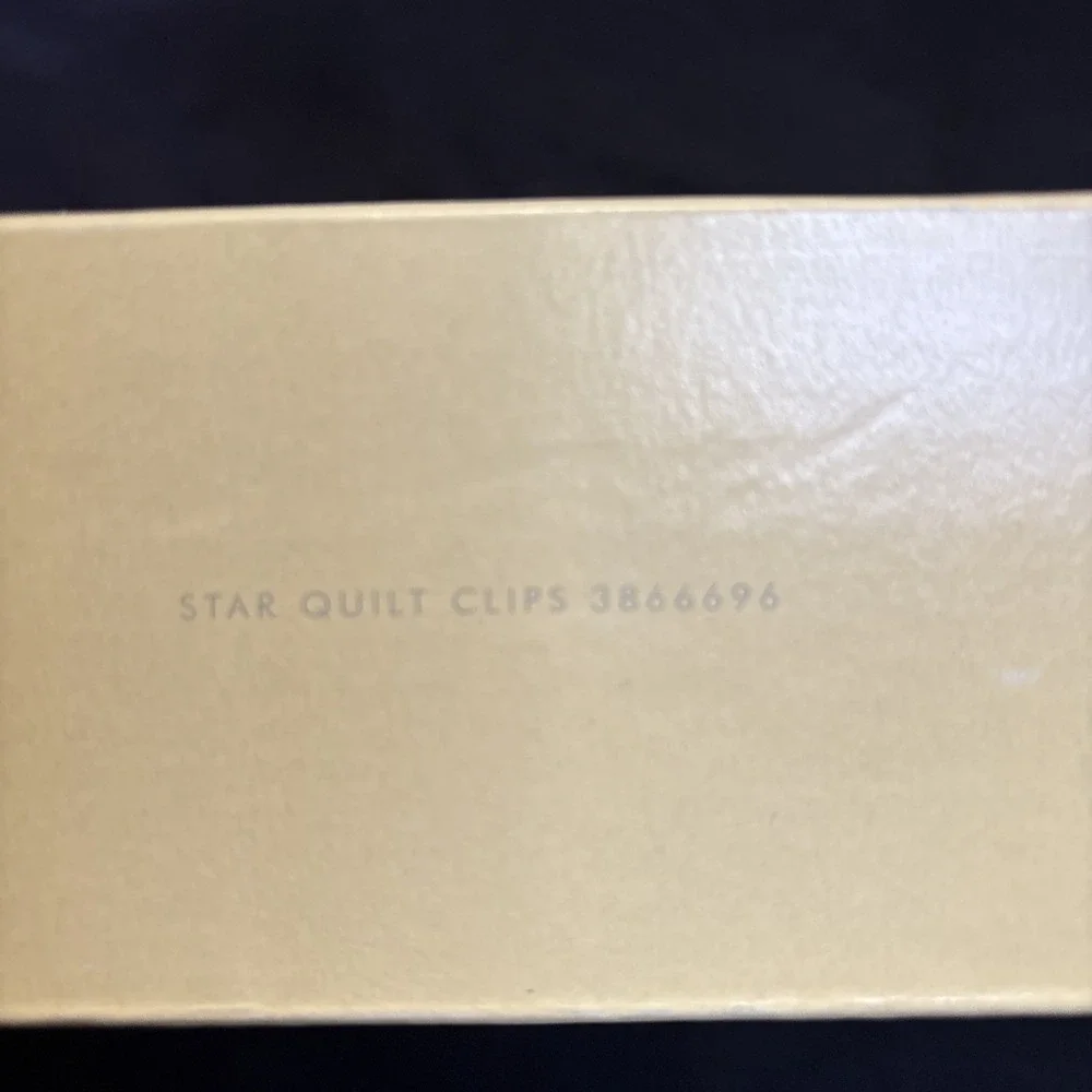 Pottery Barn Kids Star Quilt Clips Hooks Set of 3 White 3866696 NIB